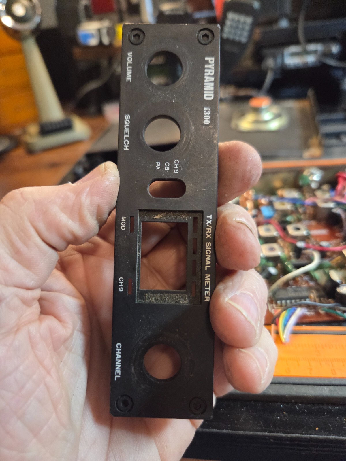 Pyramid 1300 Front Bezel Faceplate CB Radio Parts