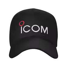 ICOM Ham Radio Logo Polyester Baseball Cap, Casual Style, Lightweight, Non-Stretch Fabric, 5-Panel Unisex Adult Hat