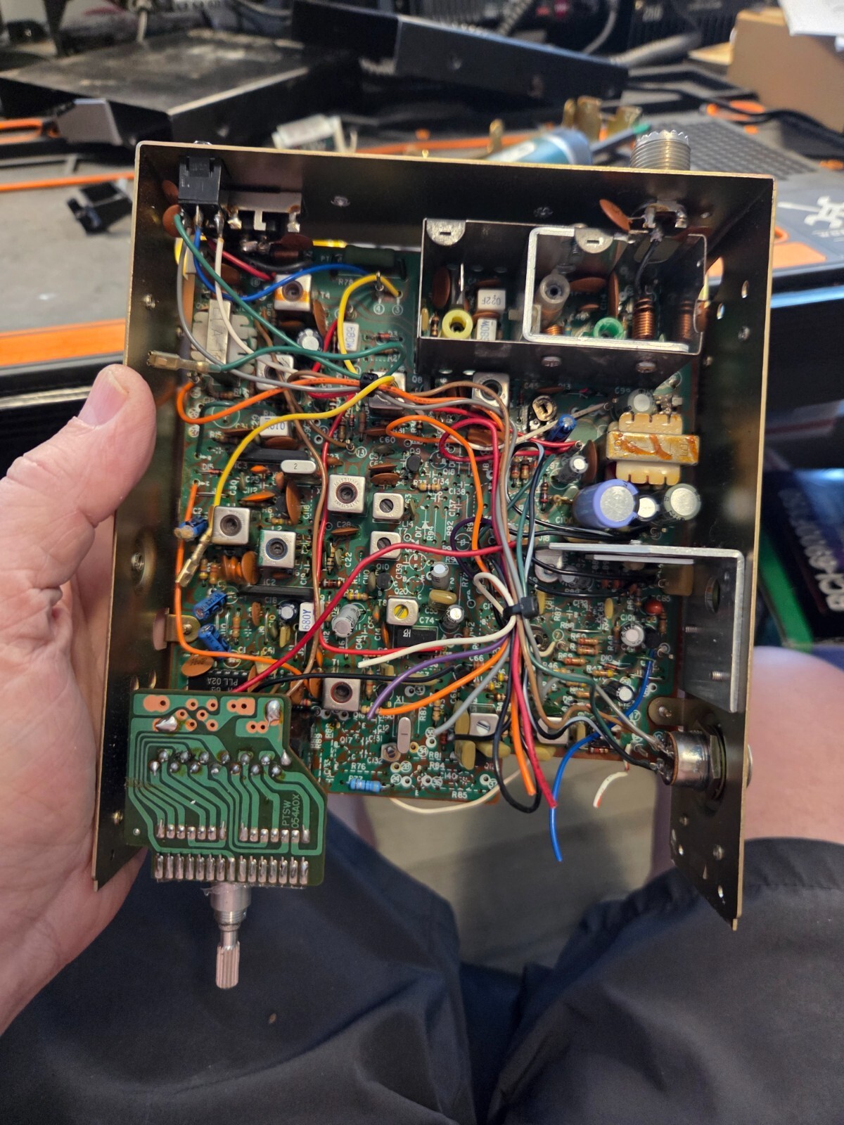 Lafayette LM-100 Main Circuit Board Chassis and Channel Selector