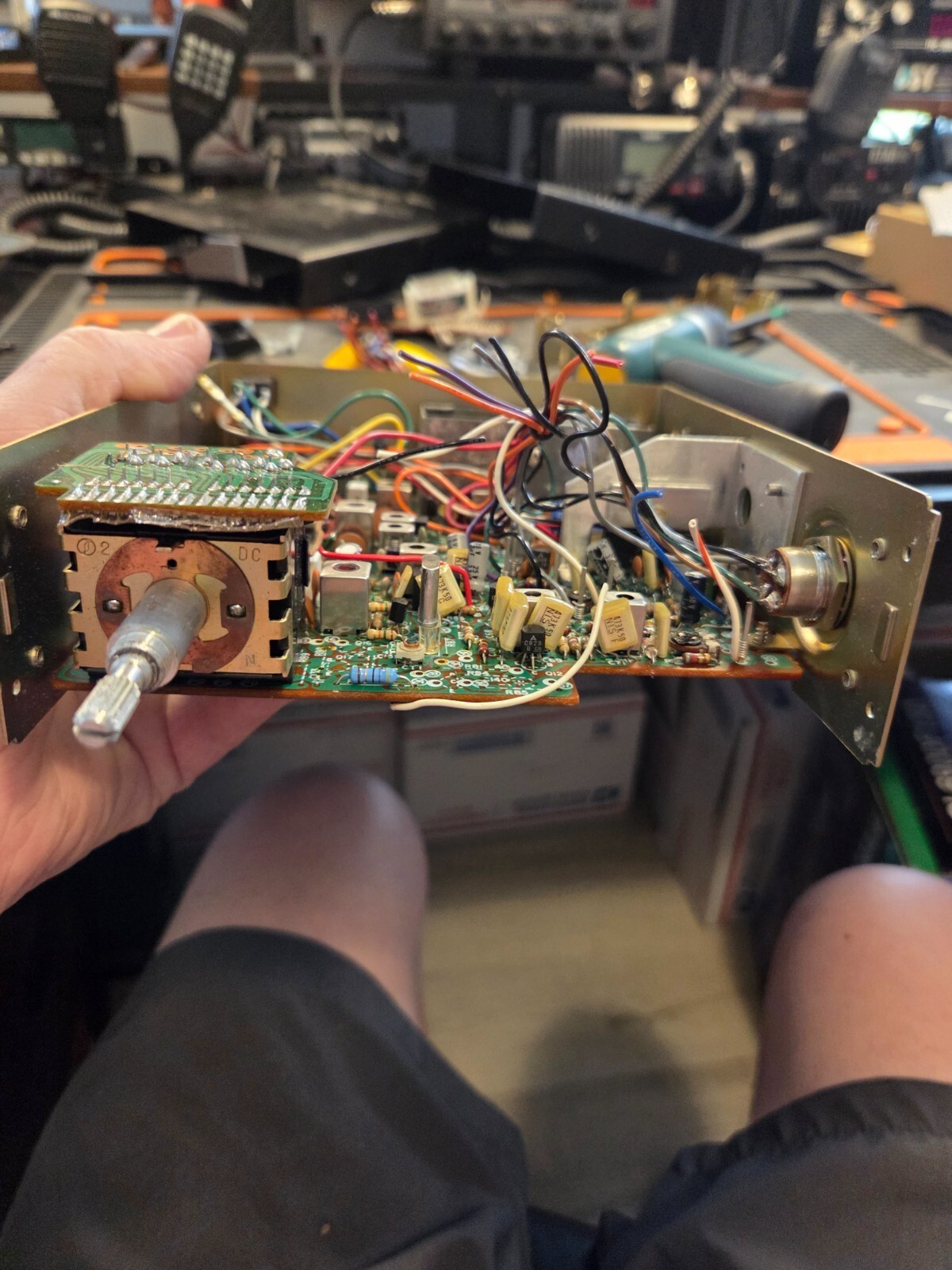 Lafayette LM-100 Main Circuit Board Chassis and Channel Selector - Image 2