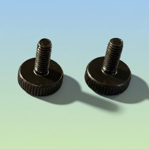 PAIR OF M4 (4 MM) CB Radio Mounting Bracket Knobs - Black