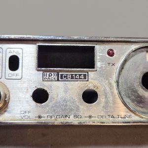 FRONT FACEPLATE FOR PACE CB-144 MOBILE CB RADIO (NEEDS CLEANED)