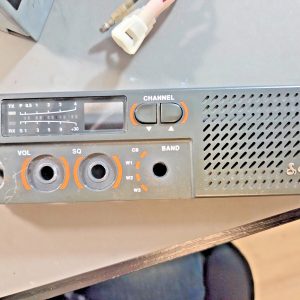 COBRA 18 ULTRA FRONT FACEPLATE, GREY/ORANGE MOBILE CB RADIO
