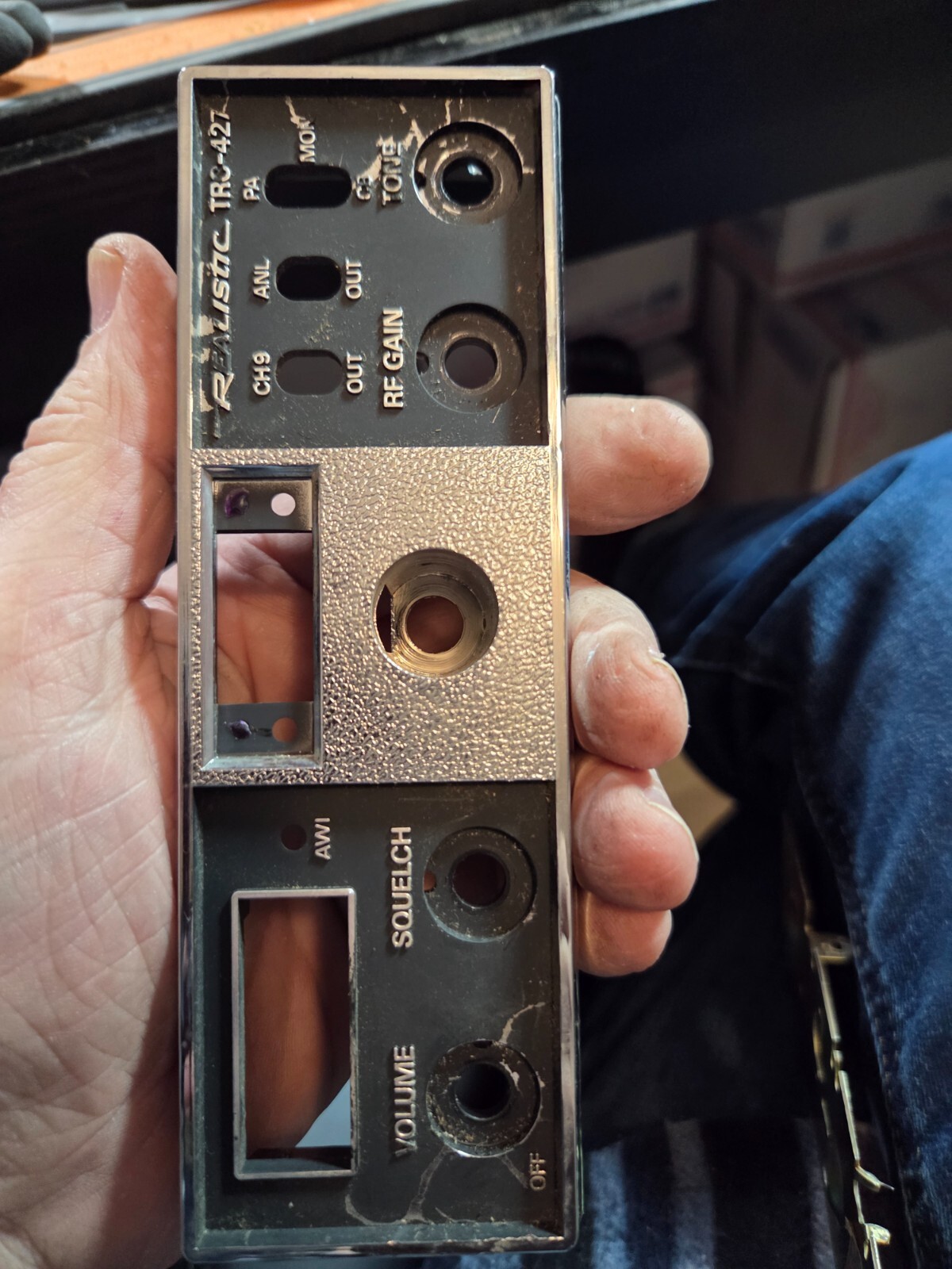 Realistic TRC-427 Front Bezel Faceplate