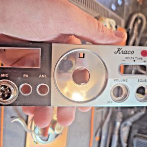Front faceplate for a KRACO CB Radio, no nomenclature