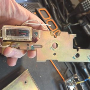 Metal backplate WITH working S/RF Meter for a KRACO CB Radio, no nomenclature