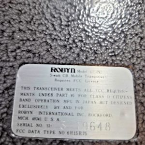 TOP/BOTTOM COVERS FOR ROBYN GT-7C MOBILE CB RADIO