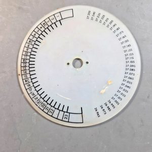 BROWNING R-27 FREQUENCY SCALE (RECEIVER), IN GOOD SHAPE