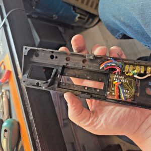 Plastic backplate for the SEARS ROADTALKER 40 MOBILE CB RADIO