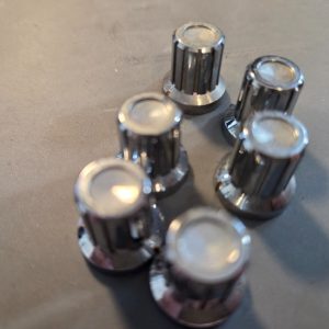 SET OF 6 SILVER KNOBS FROM COBRA CAM 89, NICE
