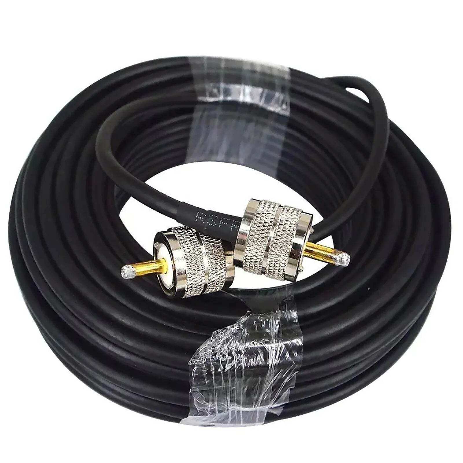 15M 50ft PL-259 RG58 UHF Male to Male Coaxial Coax Cable 50Ohm CB Radio Antenna Cable Low Loss Coax Cable
