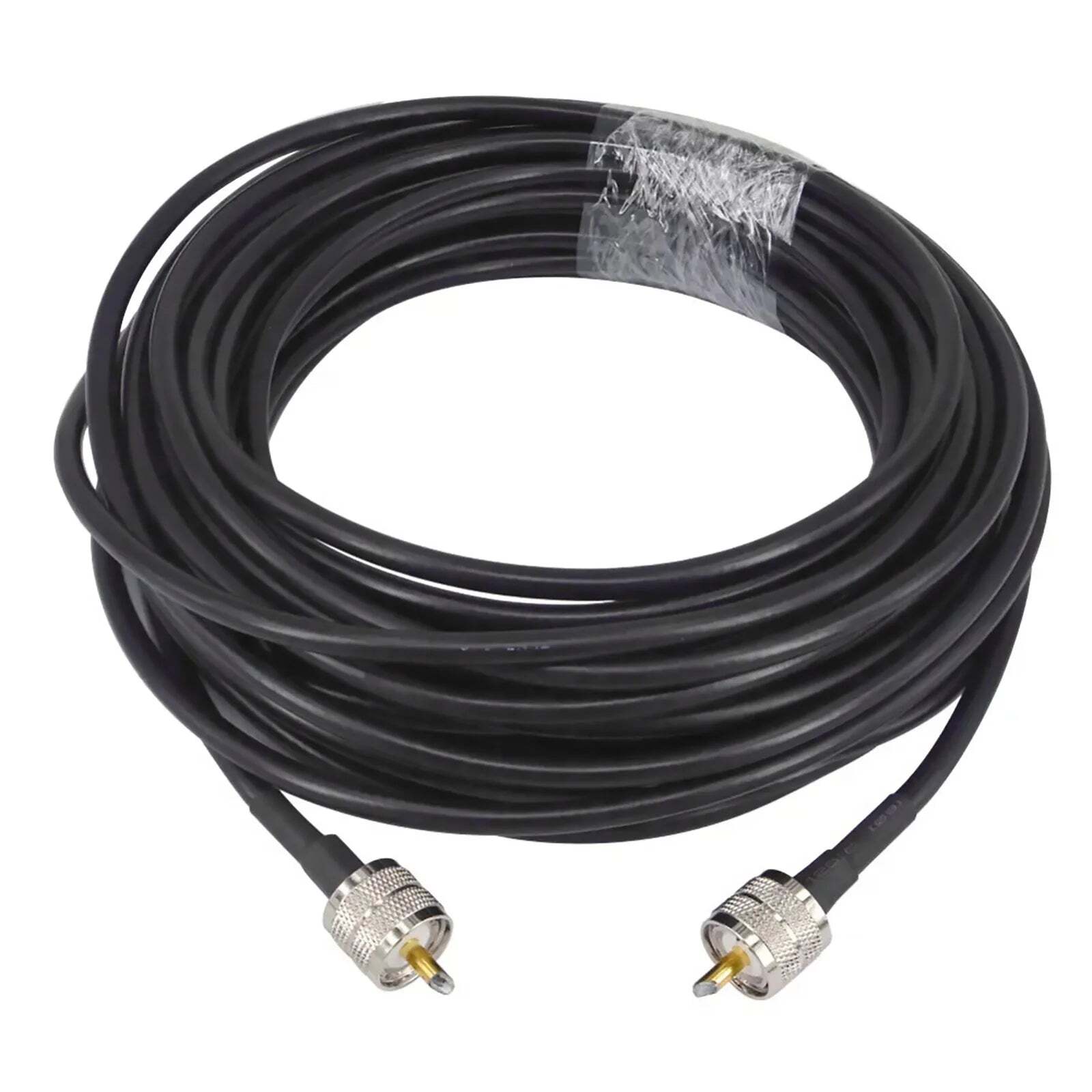 15M 50ft PL-259 RG58 UHF Male to Male Coaxial Coax Cable 50Ohm CB Radio Antenna Cable Low Loss Coax Cable - Image 2
