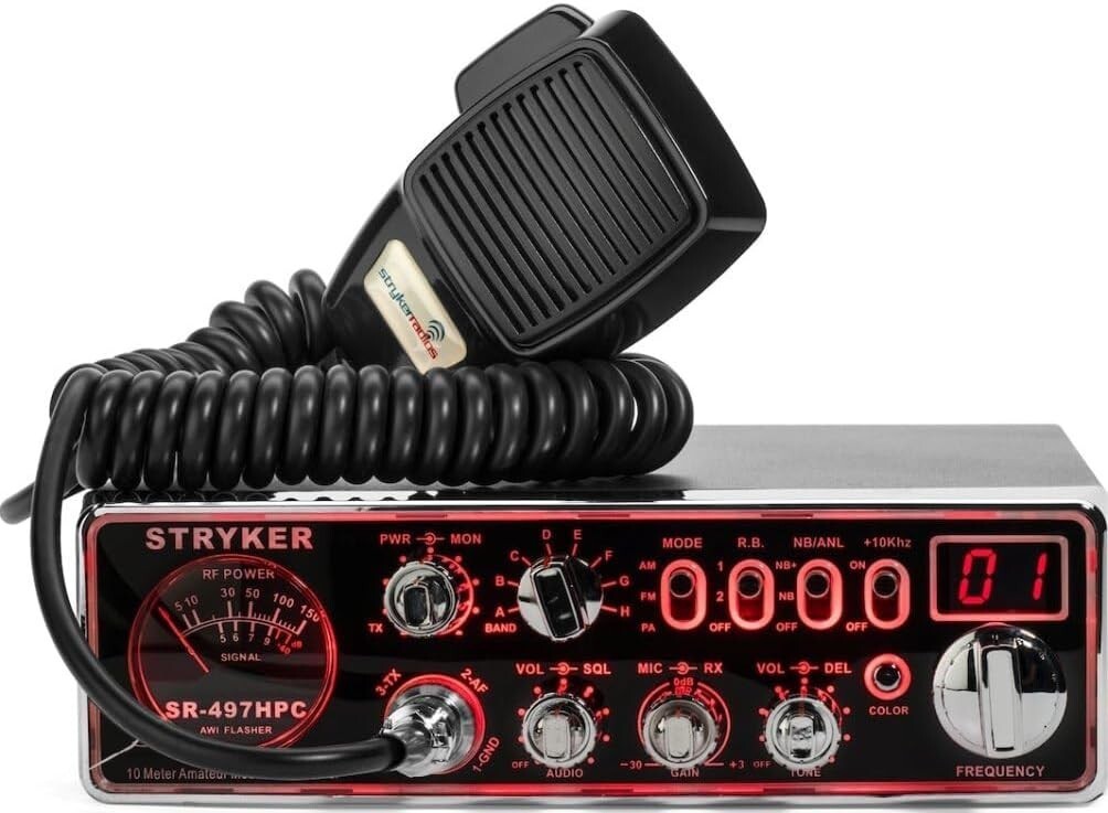 Stryker SR-497HPC 10 Meter Radio, High Power 100+ Watts PEP Power Output