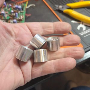 Lafayette Telsat 925B Set of Four Metal-Tone Control Knobs