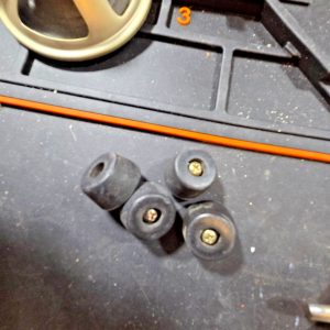Midland Model 887 set of four rubber feet with screws