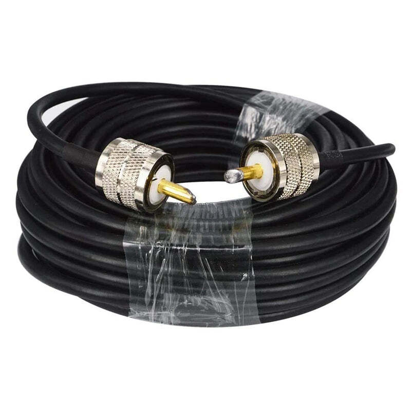 Promotion! 15M UHF Coaxial Cable RG58 Coax Cable PL259 Cable 50 Ohms CB Radio Antenna Cable UHF Male To UHF Male Low Loss UHF