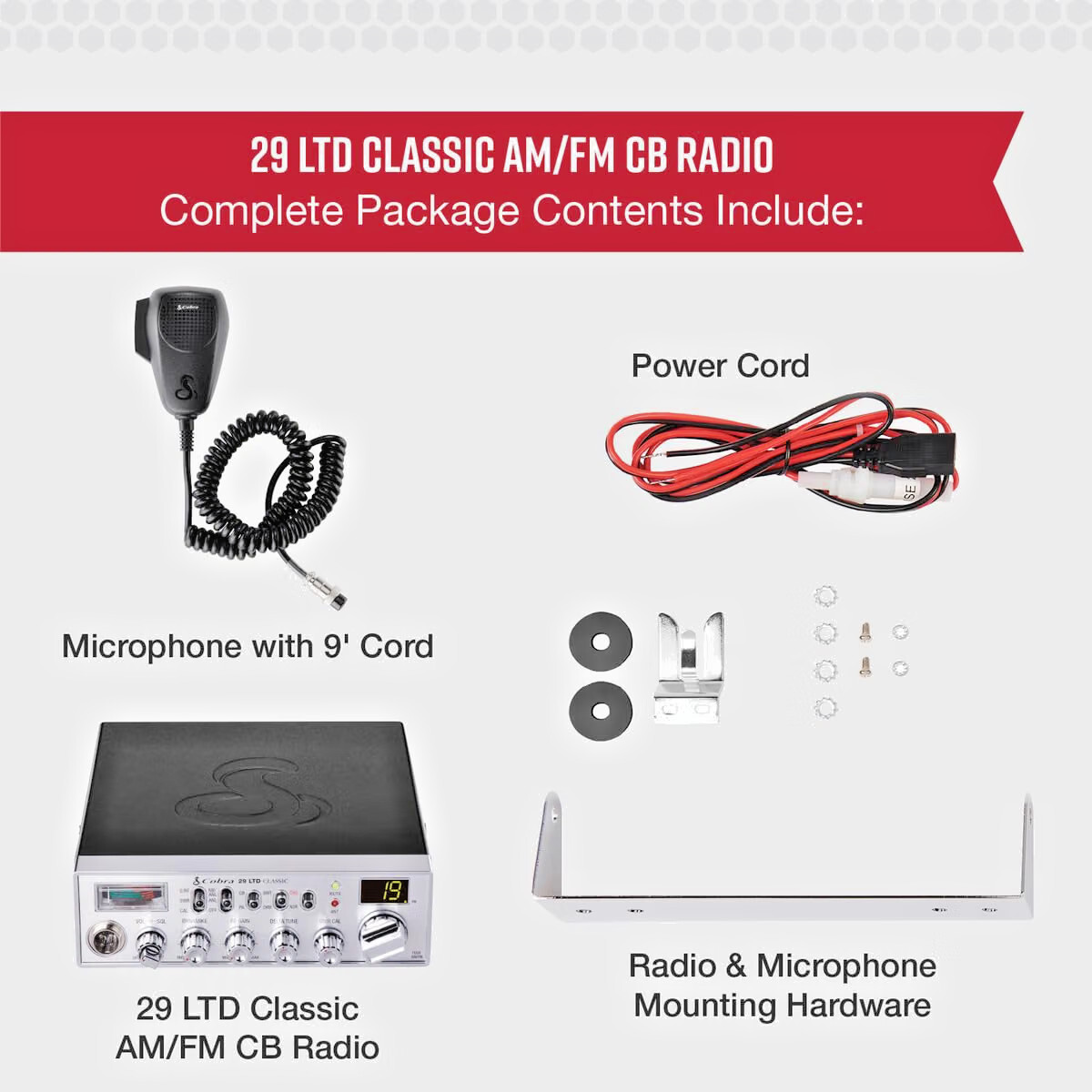 Cobra 29 LTD Classic AM/FM Professional CB Radio - Image 2