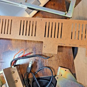 HARDBOARD BACKPLATE FOR ROYCE 1-624 BASE STATION CB RADIO