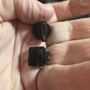 COLT 357A Mini CB Radio Pair of Black Control Knobs