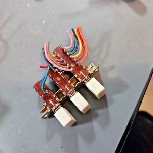 FRONT FACE THREE PUSH BUTTONS FOR ROYCE 1-624 BASE STATION CB RADIO