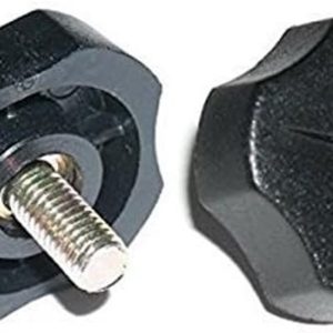Black Plastic 5mm Radio Bracket KNOBS (2)