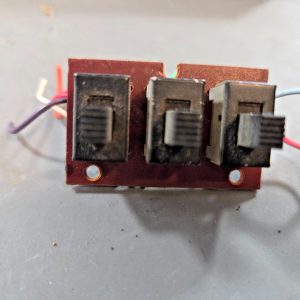 COMPLETE SET OF FRONT FACE SWITCHES FOR TRAM DIAMOND 40 MOBILE CB RADIO