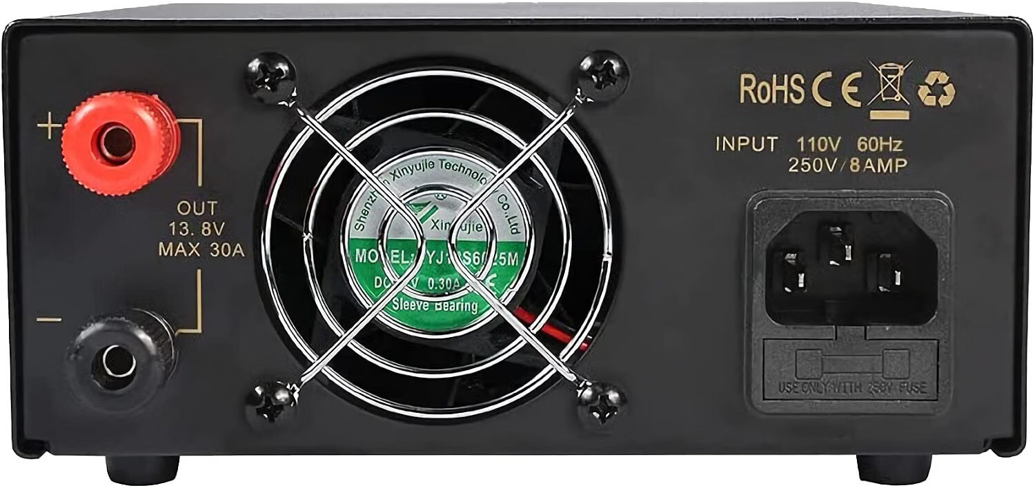 Compact Ham Radio Power Supply 30A DC 13.8V Fixed Output - Image 2