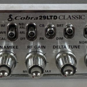 BEAUTIFUL SILVER FACEPLATE FOR COBRA 29 LTD CLASSIC CB RADIO
