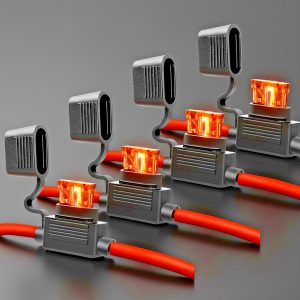 10 Gauge Fuse Holder - 10 AWG Inline Fuse Holder with 40 AMP ATC Blade Fuse