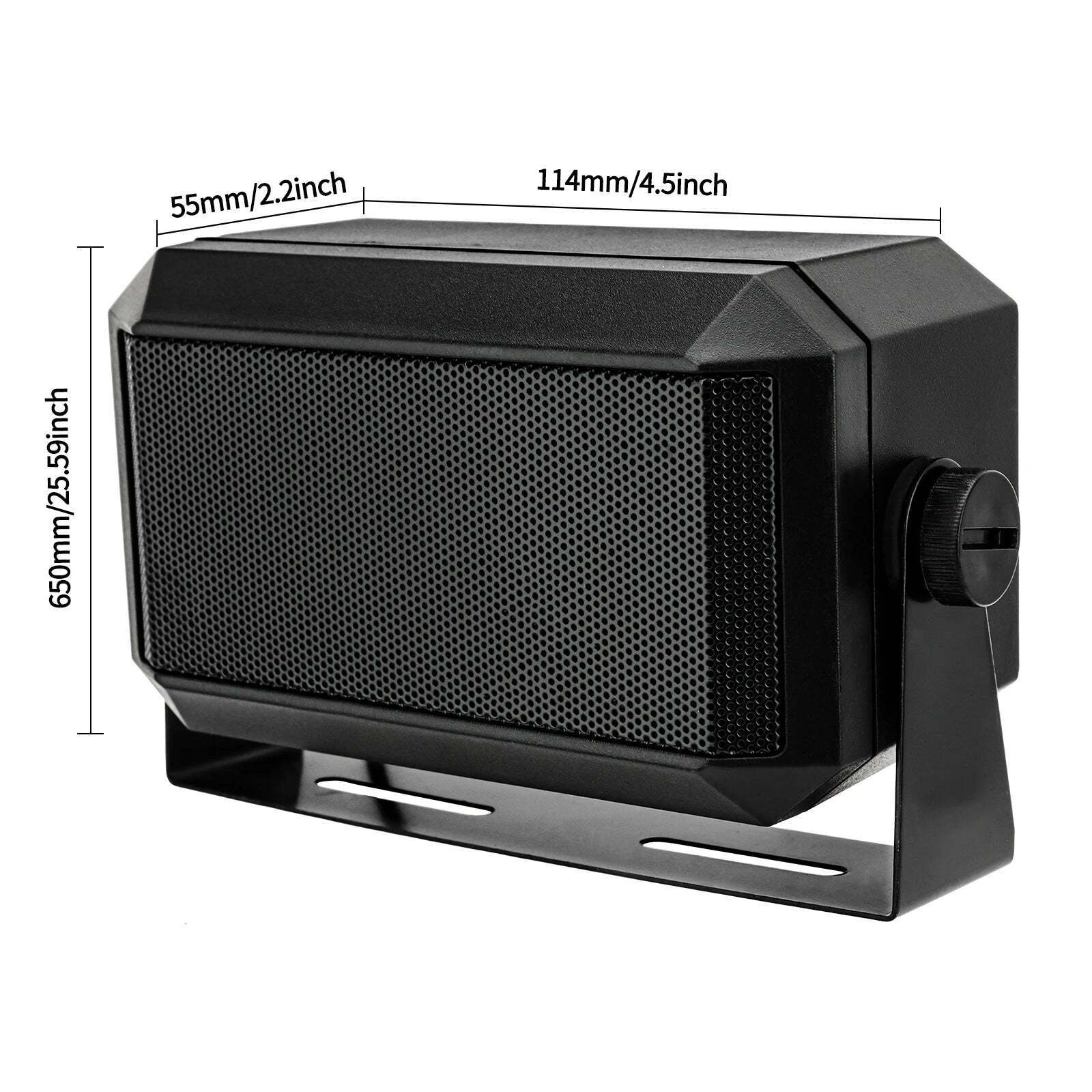 ABBREE Rectangular External Communications Speaker External Scanners for All 3.5mm Audio Plug CB Radios and Mobile Radio - Image 6