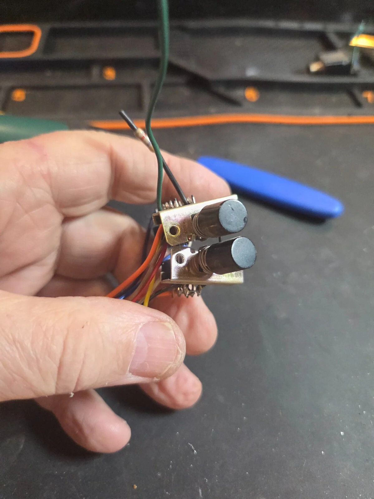 Lafayette Telsat 925B Dual Pushbutton Switch Assembly
