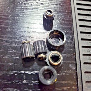 Kris XL-150 complete set of silver knobs