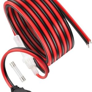 HEAVY DUTY CB Radio Power Cord, 3-Pin Hardwire Battery Cable 16AWG 59 Inch