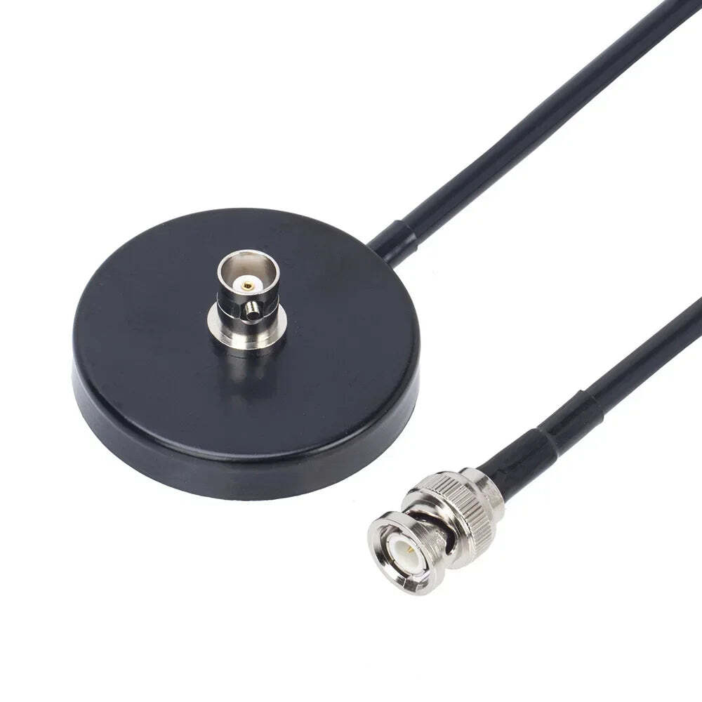 CB Radio BNC Male Antenna Magnetic Base with 5 Meters RG58 Coaxial Extension Cable - Image 3
