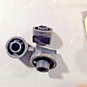GENERAL ELECTRIC MODEL 3-5808A SET OF KNOBS (PLASTIC) MOBILE CB RADIO
