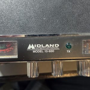 COOL MIDLAND RADIO W/ TOP READING SWR/CHANNEL SELECTOR POWERS ON