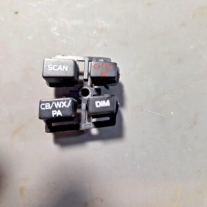 FRONT FACEPLATE PUSH BUTTONS FOR COBRA 29 LX MOBILE CB RADIO (BLK)