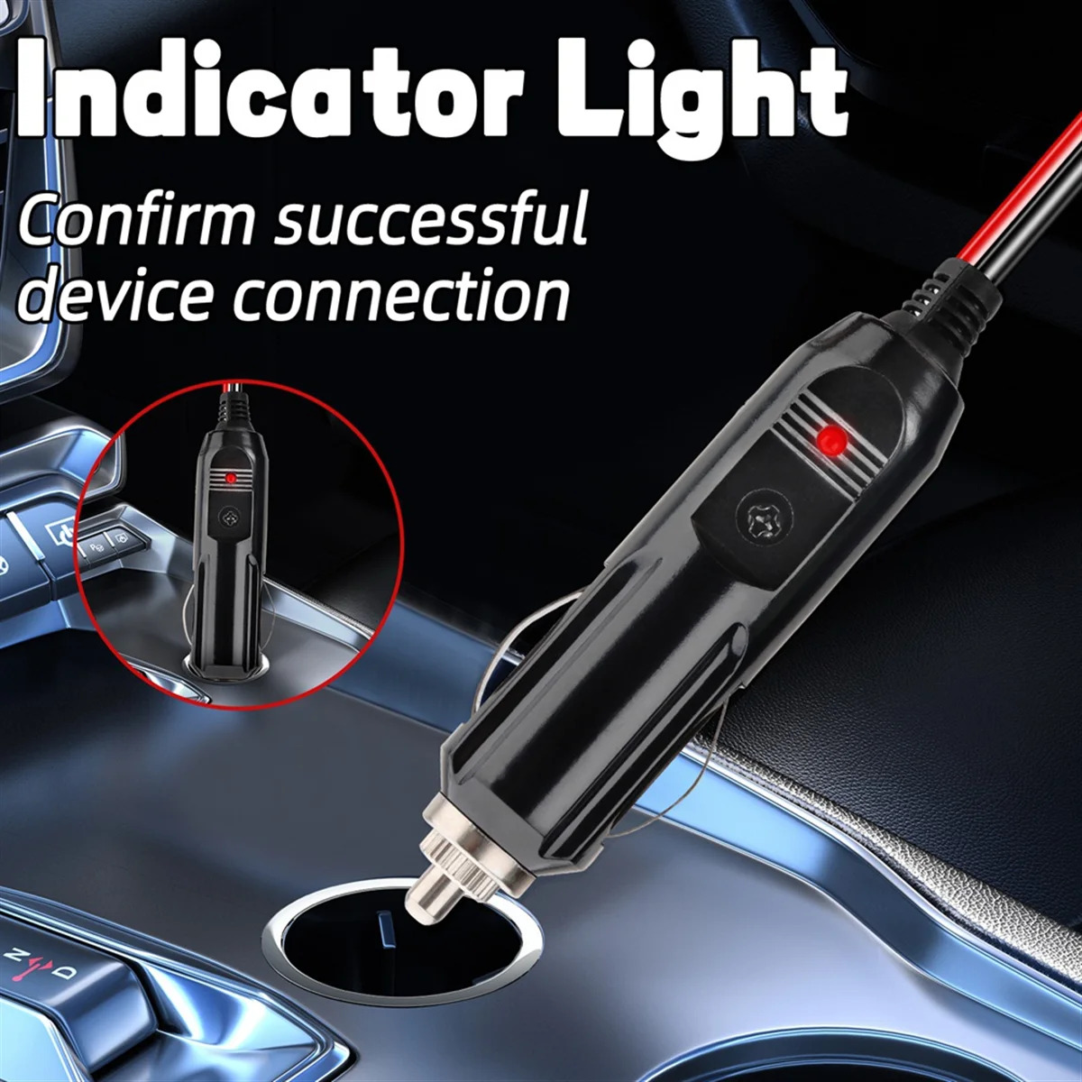 New CB Radio Power Cord 3Pin Plug Cable 2-Wire with 12V 15A Radio Accessories Lighter for 880FM/PC78LTX GMRS Mobile Radio - Image 2