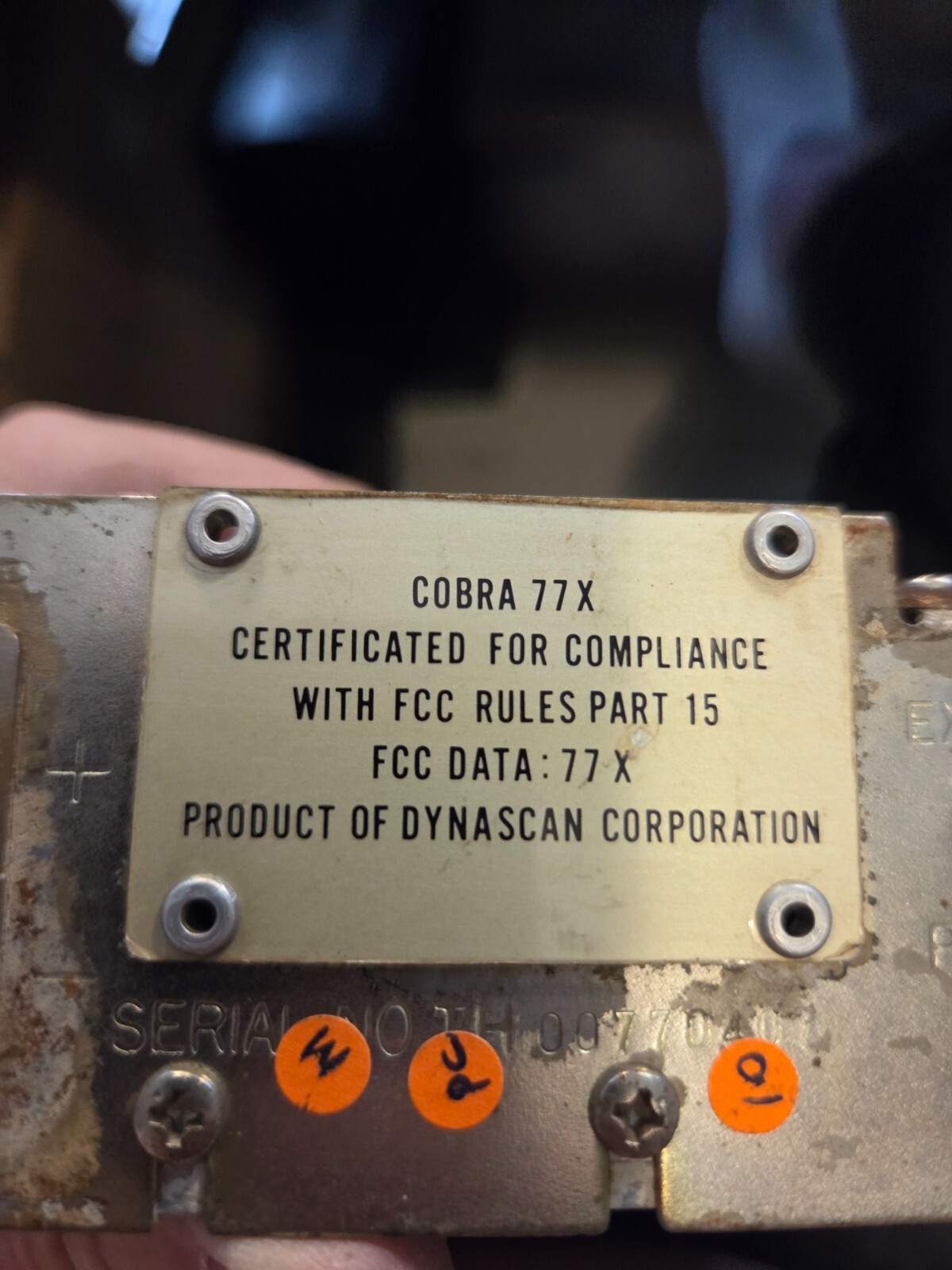 Cobra 77X Main Circuit Board Chassis and Channel Selector Set - Image 3