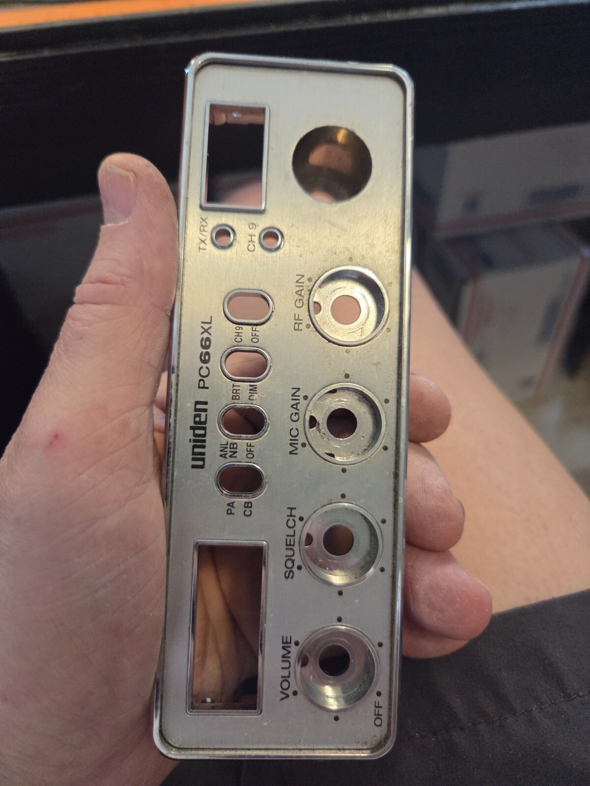 Uniden PC66XL Front Bezel Faceplate Panel
