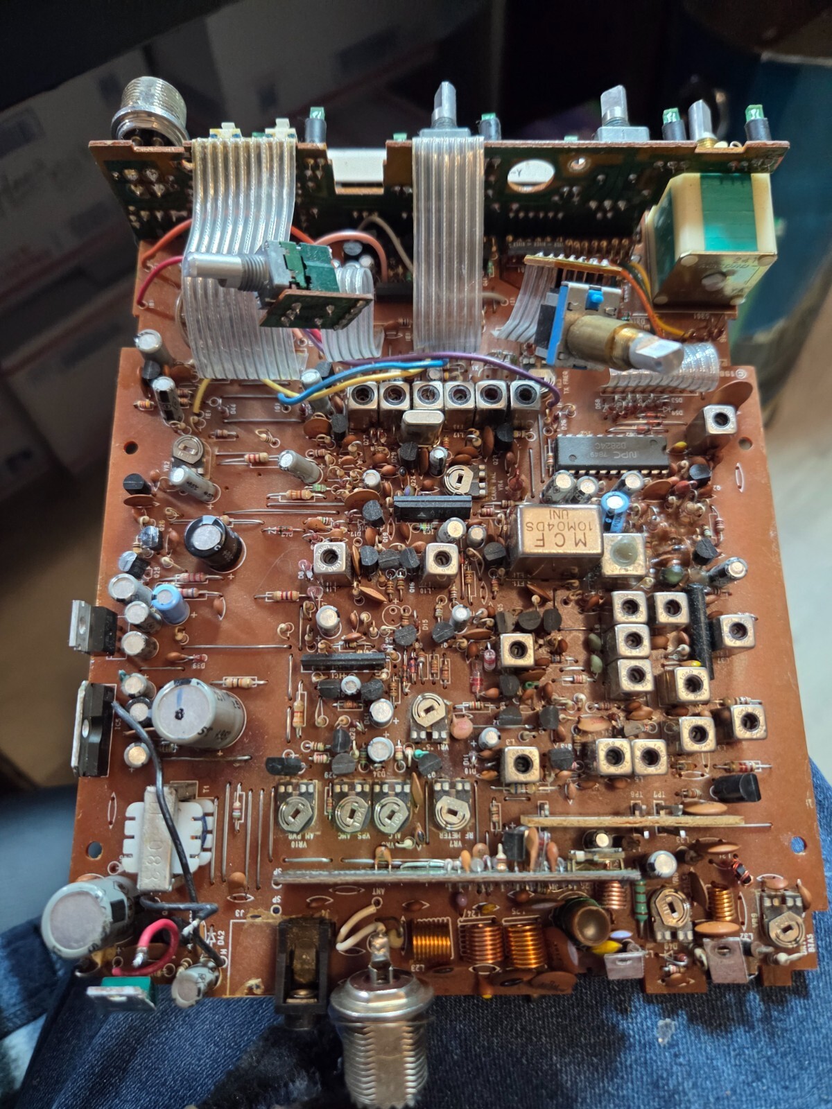 Uniden PRO 640e Main Circuit Board & Front Control Display Assembly