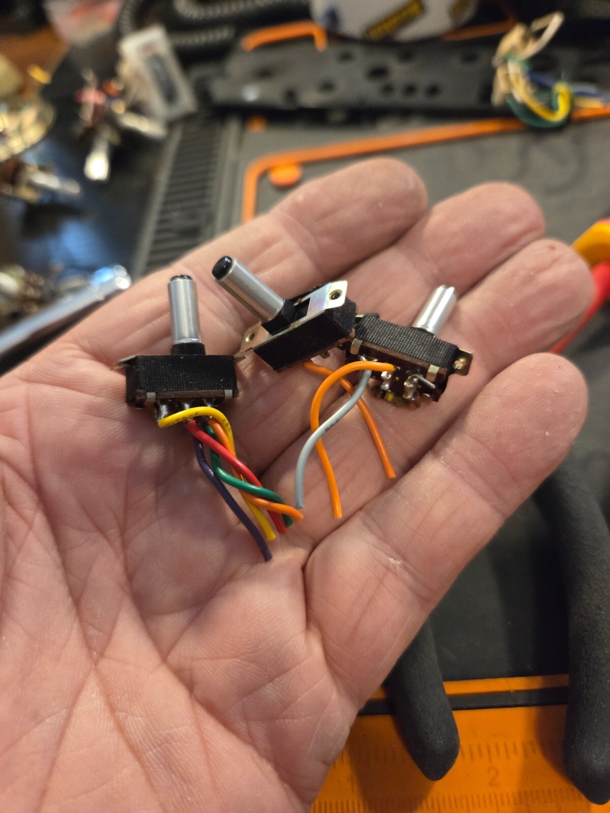 Lafayette HB-750 3 Push Switch Set CB Radio Parts Tested