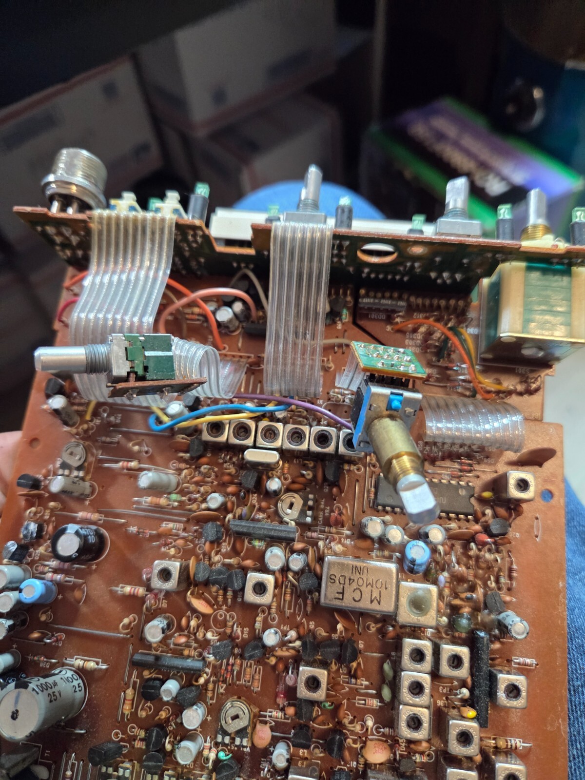 Uniden PRO 640e Main Circuit Board & Front Control Display Assembly - Image 4