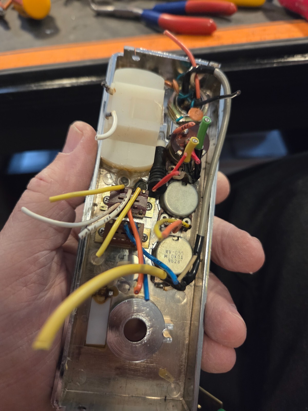 Cobra 77X Front Faceplate Meter Controls and Microphone Socket Assembly - Image 2
