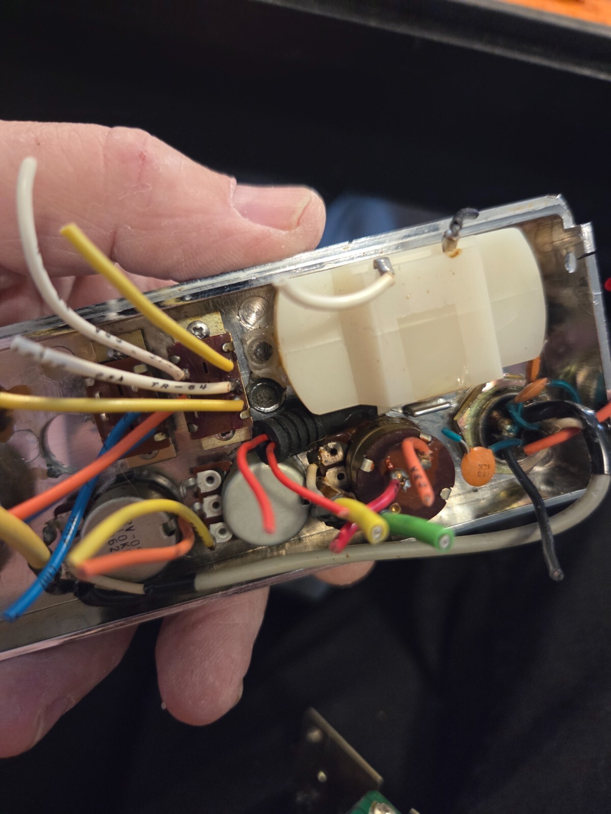 Cobra 77X Front Faceplate Meter Controls and Microphone Socket Assembly - Image 3