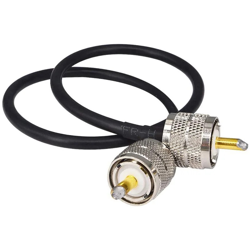 B50B-Pack Of 4 CB Radio Antenna Cable 50Cm PL259 UHF Male To Male RG58 Coaxial Patch Lead For Amateur Ham Radio CB Marine - Image 5