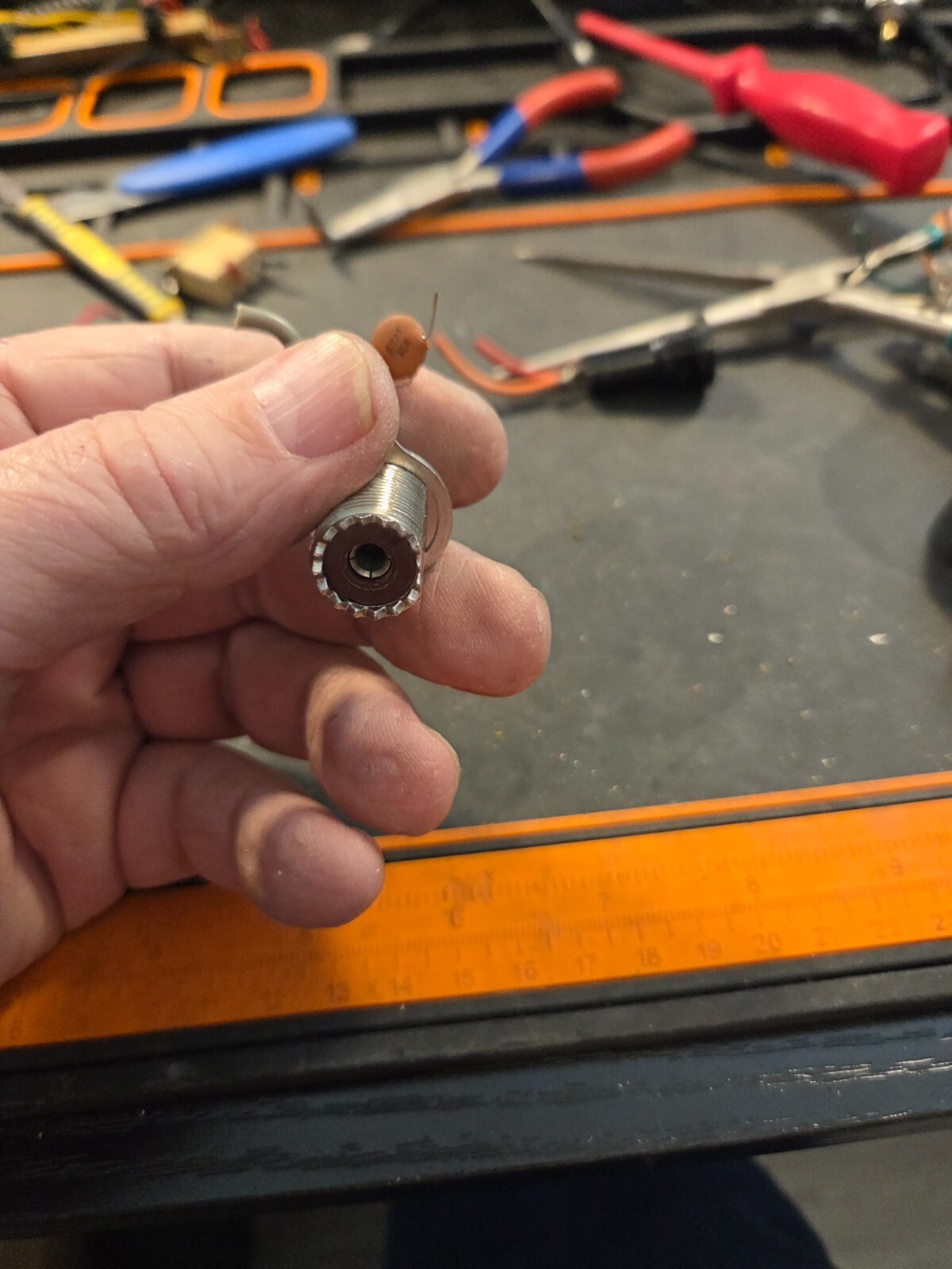 Cobra 139XLR SO-239 Antenna Connector & Bracket Tested