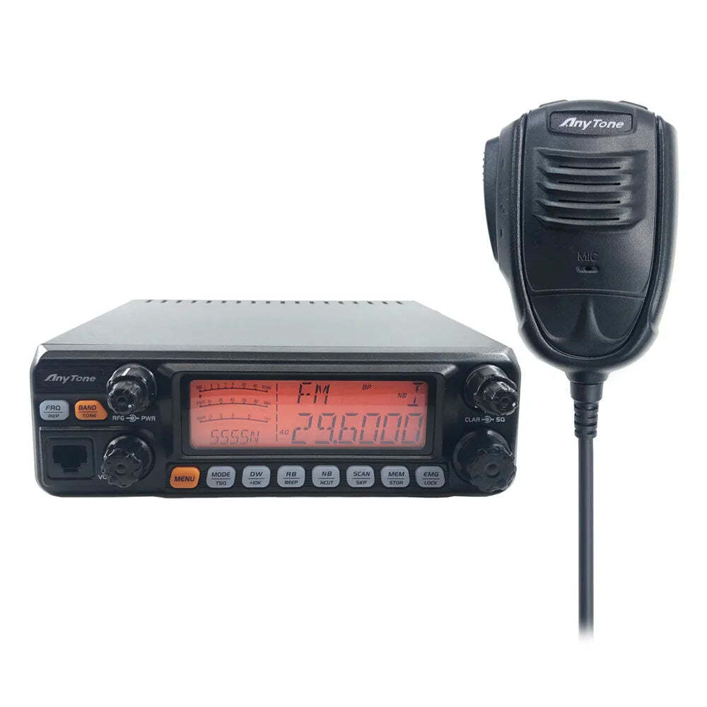 New ANYTONE AT-5555N II CB Radio 25.615 - 30.105 Mhz 40 Channel Mobile Transceive AM/FM/SSB 11 Meter Radio - Image 2