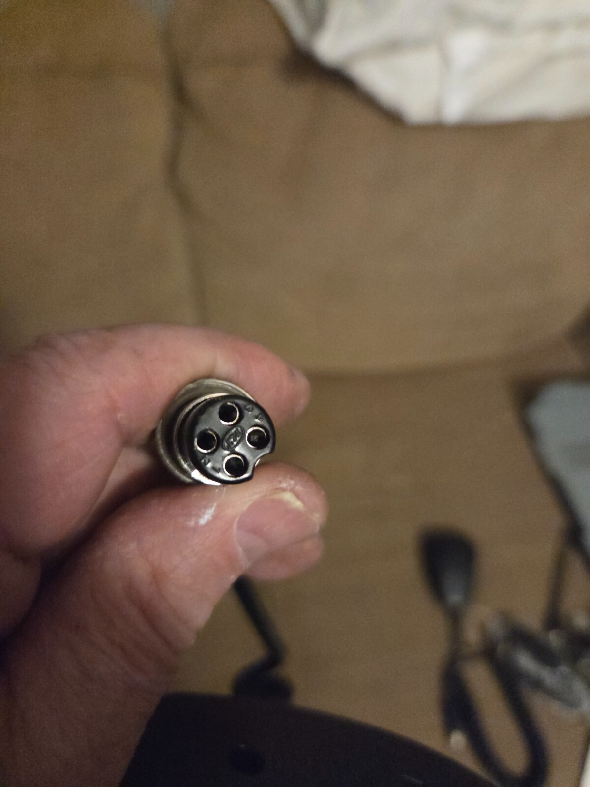 Cobra 29 PLUS 4 Pin Microphone with Coiled Cord - Image 2
