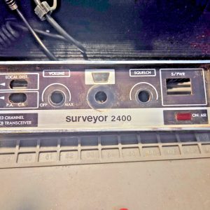 HARD TO FIND SURVEYOR 2400 FRONT FACEPLATE, DECENT SHAPE FOR IT'S AGE MOBILE CB